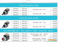 BẢNG GIÁ CÔNG TẮC XOAY HANYOUNG